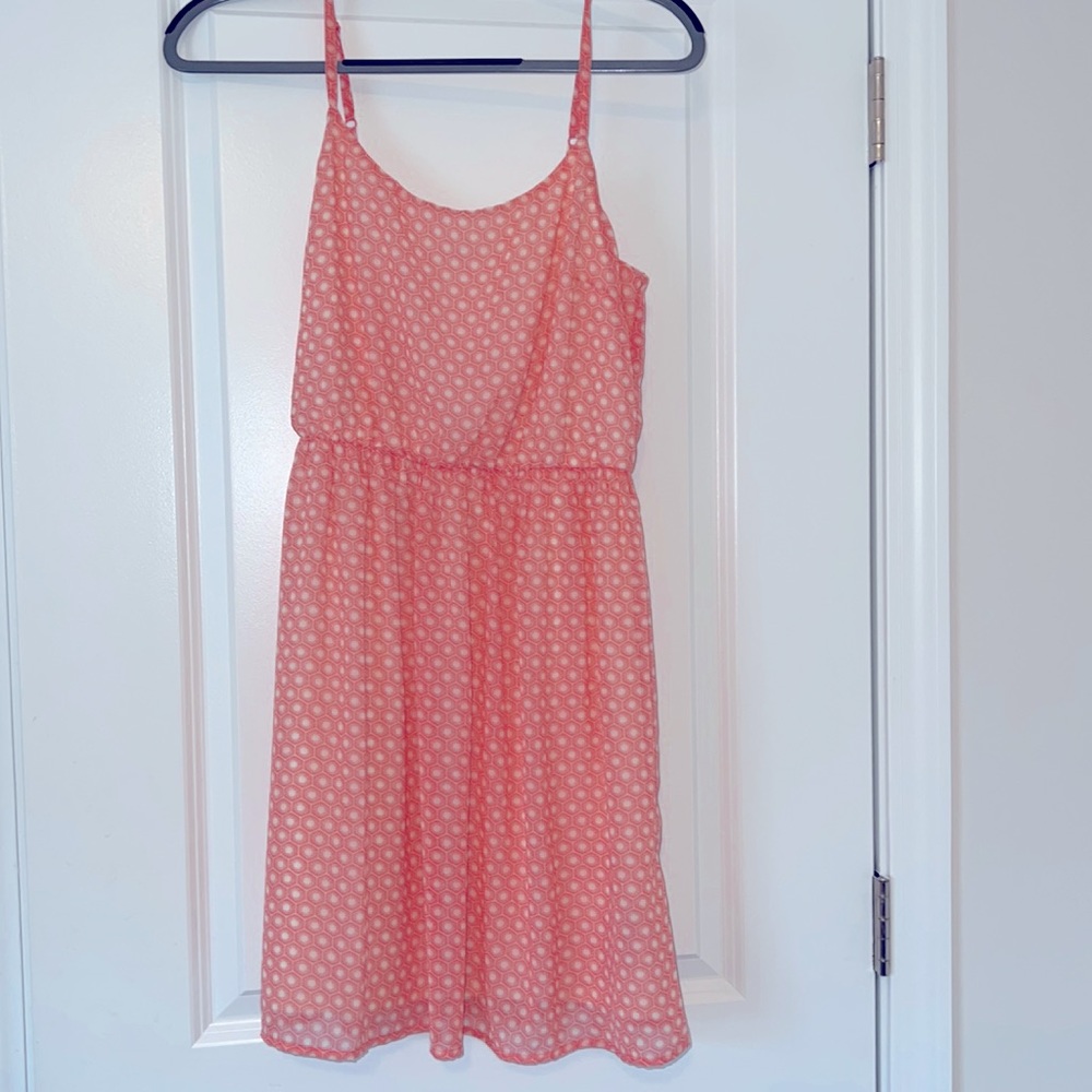 Small Pink and White Forever 21 Contemporary Dress